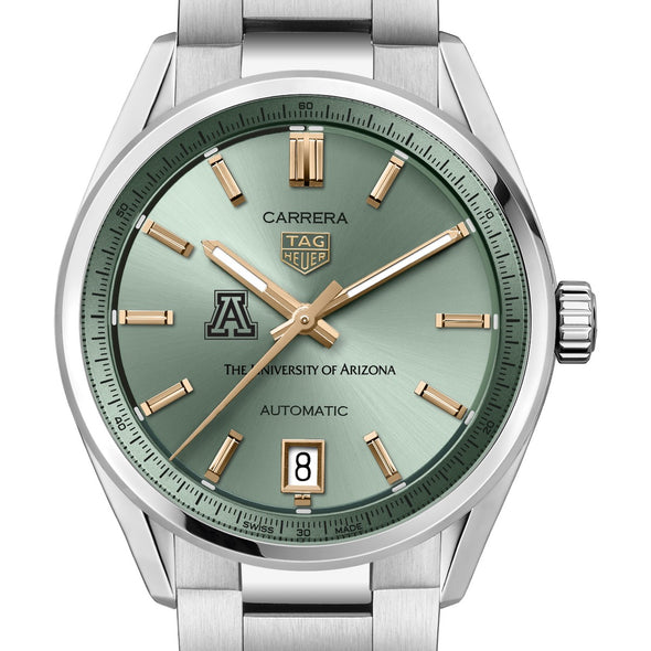 Arizona Women's TAG Heuer Steel Carrera with Green Dial Shot #1