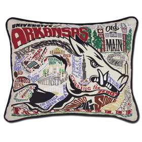 Arkansas Embroidered Pillow Shot #1