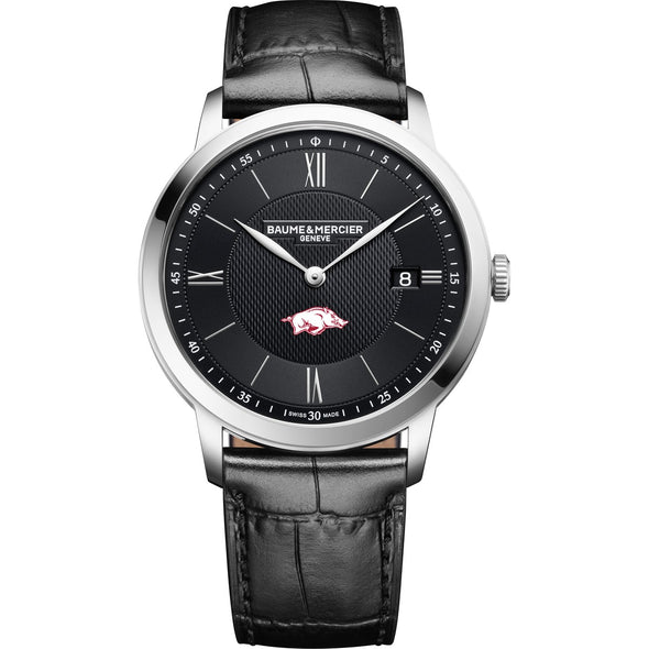 Arkansas Men's Baume et Mercier 40mm Classima Quartz Watch with Black Dial & Black Leather Strap Shot #2