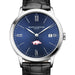 Arkansas Men's Baume et Mercier 40mm Classima Watch with Blue Dial & Black Leather Strap