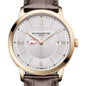 Arkansas Men's Baume et Mercier 40mm Gold PVD Classima Watch with Silver Dial & Dark Brown Leather Strap Shot #1