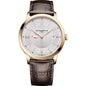 Arkansas Men's Baume et Mercier 40mm Gold PVD Classima Watch with Silver Dial & Dark Brown Leather Strap Shot #2