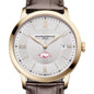 Arkansas Men's Baume et Mercier 40mm Gold PVD Classima Watch with Silver Dial & Dark Brown Leather Strap Shot #1