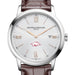 Arkansas Men's Baume et Mercier 42mm Classima Watch with Silver Dial & Brown Leather Strap