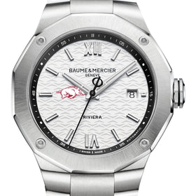 Arkansas Men's Baume et Mercier 42mm Riviera Watch with White Dial & Bracelet Shot #1