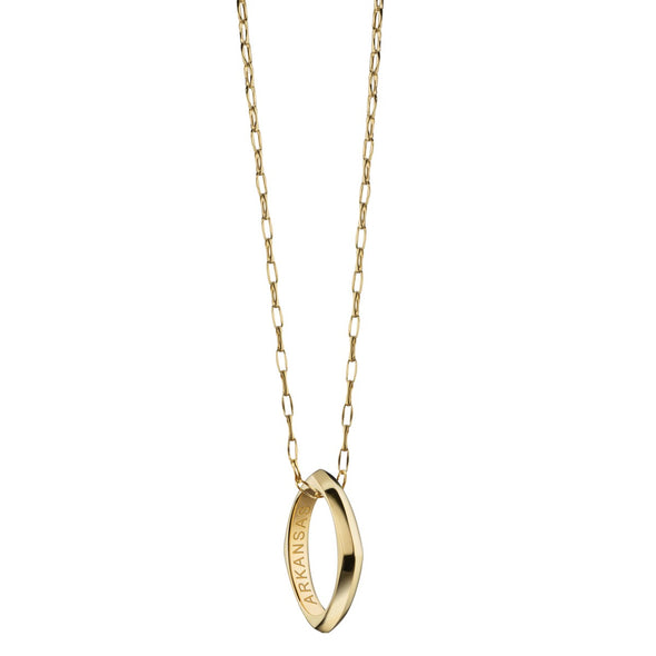 Arkansas Monica Rich Kosann Poesy Ring Necklace in Gold Shot #2