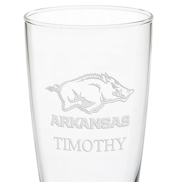 Arkansas Razorbacks 20oz Pilsner Glasses - Set of 2 Shot #3