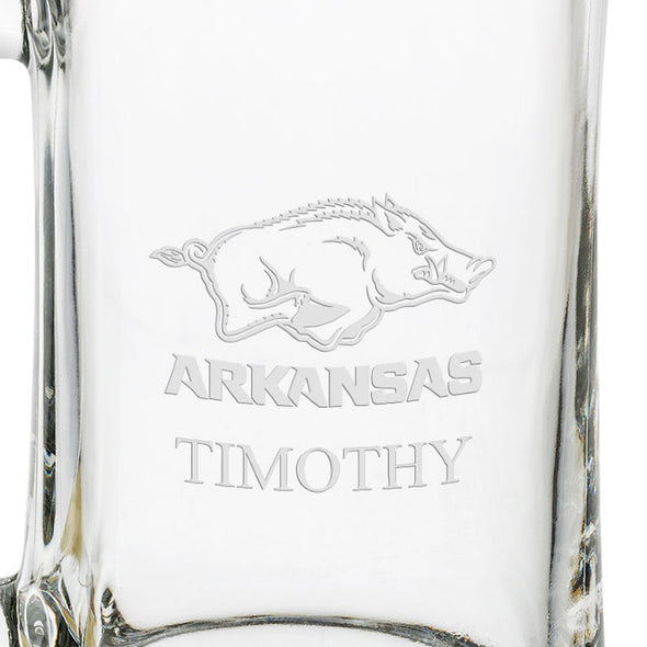 Arkansas Razorbacks 25 oz Beer Mug Shot #3