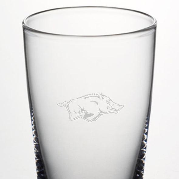 Arkansas Razorbacks Ascutney Pint Glass by Simon Pearce Shot #2