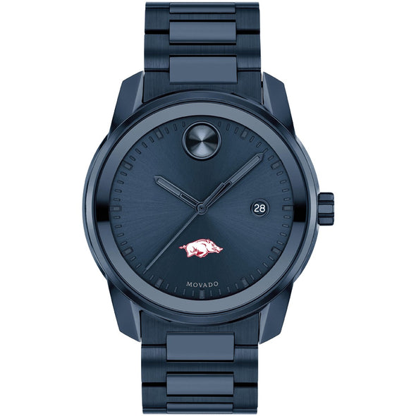 Arkansas Razorbacks Men's Movado BOLD Blue Ion with Date Window Shot #2