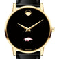 Arkansas Razorbacks Men's Movado Gold Museum Classic Leather Shot #1