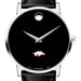 Arkansas Razorbacks Men's Movado Museum with Leather Strap