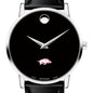 Arkansas Razorbacks Men's Movado Museum with Leather Strap Shot #1