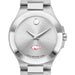 Arkansas Razorbacks Women's Movado Collection Stainless Steel Watch with Silver Dial