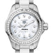 Arkansas Razorbacks Women's TAG Heuer Steel Aquaracer with Diamond Dial & Bezel