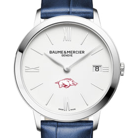 Arkansas Women's Baume et Mercier 36.5mm Classima Watch with White Dial & Blue Leather Strap Shot #1