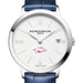 Arkansas Women's Baume et Mercier 36.5mm Classima Watch with White Dial & Blue Leather Strap