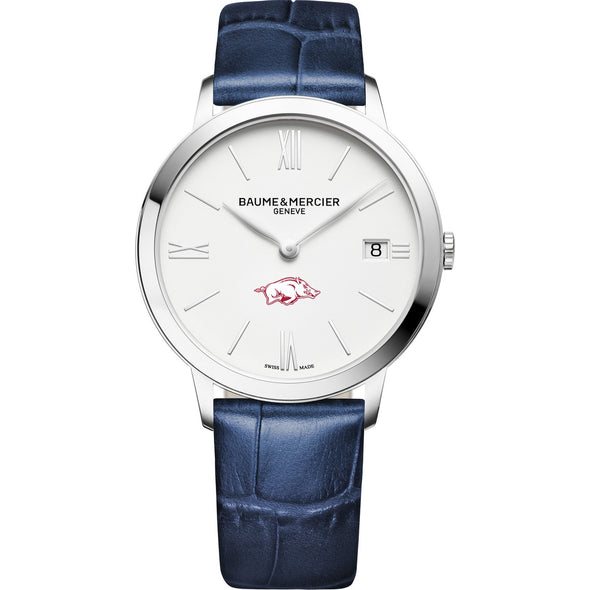 Arkansas Women's Baume et Mercier 36.5mm Classima Watch with White Dial & Blue Leather Strap Shot #2