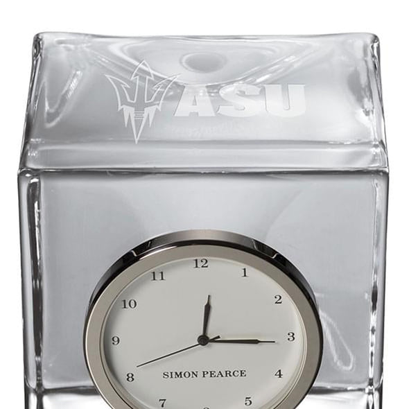 ASU Glass Desk Clock by Simon Pearce Shot #2