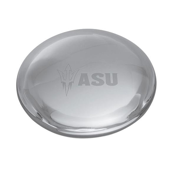 ASU Glass Dome Paperweight by Simon Pearce Shot #1