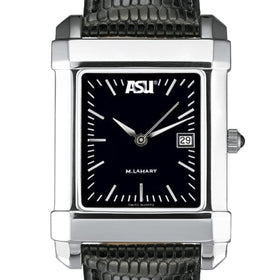 ASU Men&#39;s Black Quad Watch with Leather Strap Shot #1