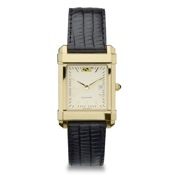 ASU Men's Gold Quad with Leather Strap Shot #2