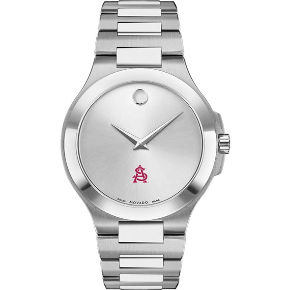 ASU Men&#39;s Movado Collection Stainless Steel Watch with Silver Dial Shot #2