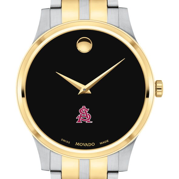 ASU Men's Movado Collection Two-Tone Watch with Black Dial Shot #1