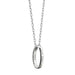ASU Monica Rich Kosann "Carpe Diem" Poesy Ring Necklace in Silver