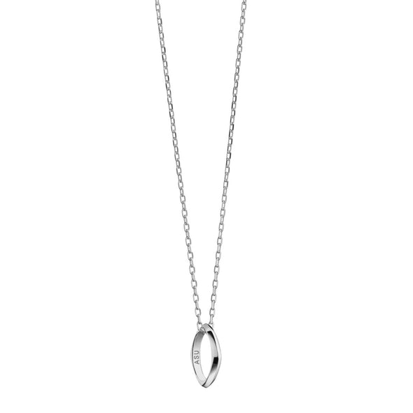 ASU Monica Rich Kosann Poesy Ring Necklace in Silver Shot #2