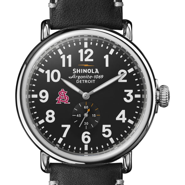 ASU Shinola Watch, The Runwell 47 mm Black Dial Shot #1