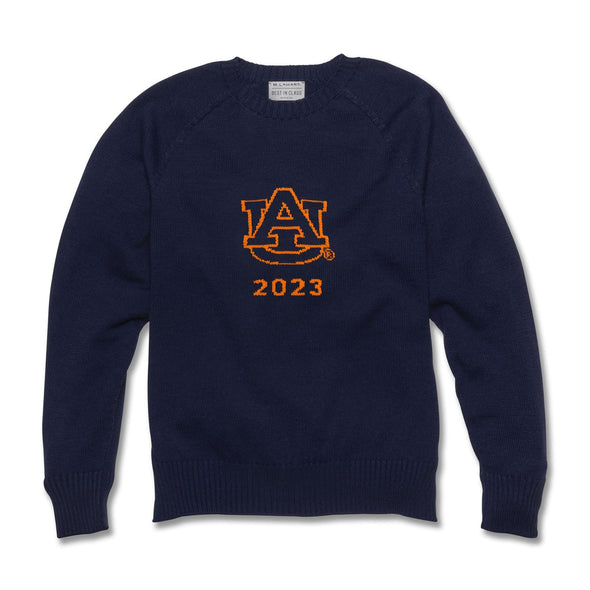 Auburn Class of 2023 Navy Blue and Orange Sweater by M.LaHart Shot #1
