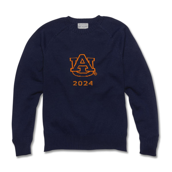 2024 Auburn Class Year Navy Blue and Orange Sweater Shot #1