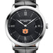 Auburn Men's Baume et Mercier 40mm Classima Quartz Watch with Black Dial & Black Leather Strap