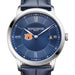 Auburn Men's Baume et Mercier 40mm Classima Quartz Watch with Blue Dial & Dark Blue Leather Strap