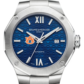 Auburn Men's Baume et Mercier 42mm Riviera Watch with Blue Dial & Bracelet Shot #1