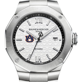 Auburn Men's Baume et Mercier 42mm Riviera Watch with White Dial & Bracelet Shot #1