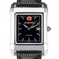 Auburn Men's Black Steel Quad with Leather Strap Shot #1