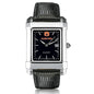 Auburn Men's Black Steel Quad with Leather Strap Shot #2