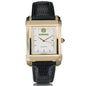 Auburn Men's Gold Quad with Leather Strap Shot #2