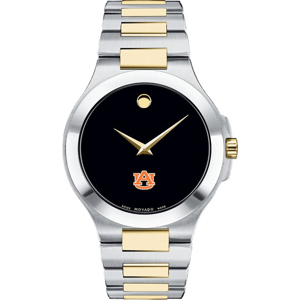 Auburn Men&#39;s Movado Collection Two-Tone Watch with Black Dial Shot #2