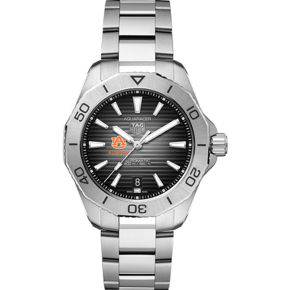 Auburn Men's TAG Heuer Steel Automatic Aquaracer with Black Dial Shot #2