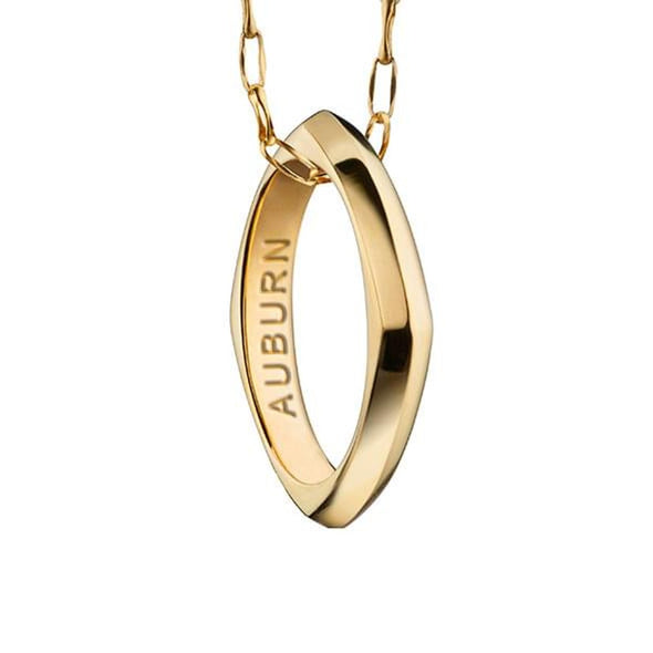 Auburn Monica Rich Kosann Poesy Ring Necklace in Gold Shot #1