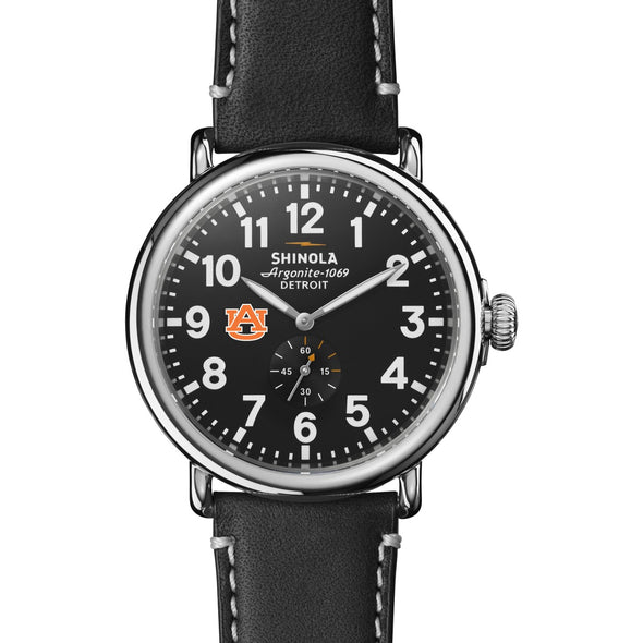 Auburn Shinola Watch, The Runwell 47 mm Black Dial Shot #2