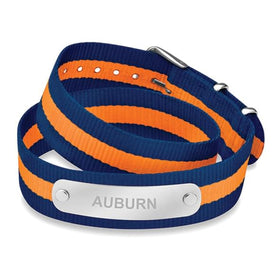 Auburn University Double Wrap RAF Nylon ID Bracelet Shot #1