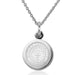 Auburn University Necklace with Charm in Sterling Silver