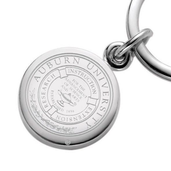 Auburn University Sterling Silver Insignia Key Ring Shot #2