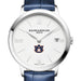 Auburn Women's Baume et Mercier 36.5mm Classima Watch with White Dial & Blue Leather Strap
