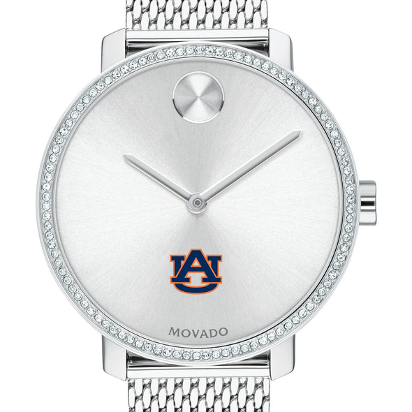 Auburn Women's Movado Bold with Crystal Bezel & Mesh Bracelet Shot #1