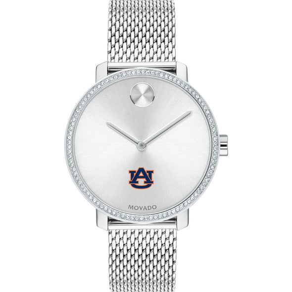 Auburn Women's Movado Bold with Crystal Bezel & Mesh Bracelet Shot #2
